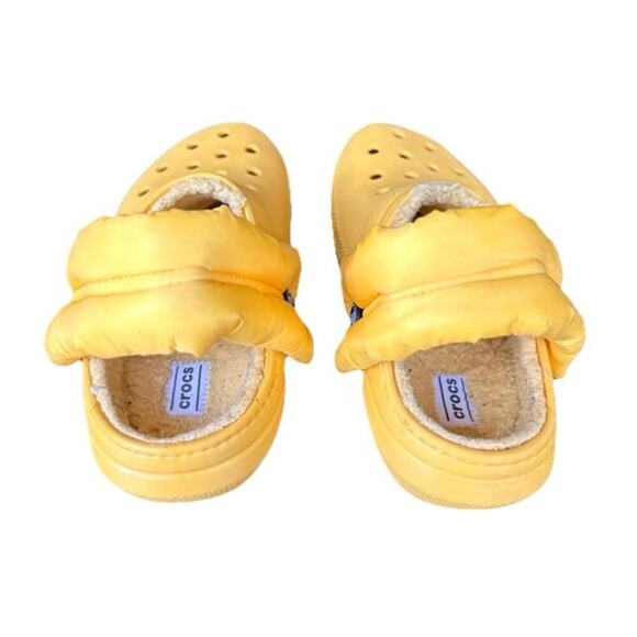 CROCS Classic Lined Neo Puff Clogs Unisex Size M5 W7 Yellow‎ - Picture 7 of 16